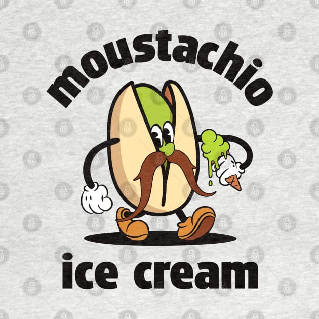 moustachio - pistachio moustache ice cream by goatboyjr